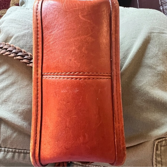 Brighton Women’s 1990 Leather Brown Saddle Flap Crossbody Silver Tone Hardware - Picture 8 of 14
